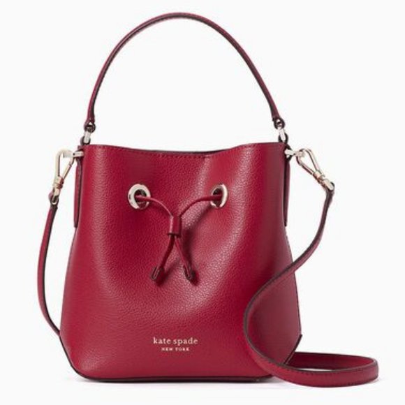 kate spade Handbags - ♠️ Kate Spade Red Cake Eva Small Bucket Bag NWT